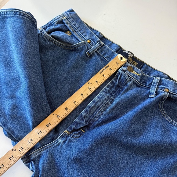 Wrangler George Strait Western Dark Wash Denim Cowboy Cut Jeans Mens 38 x 38 - Picture 8 of 11